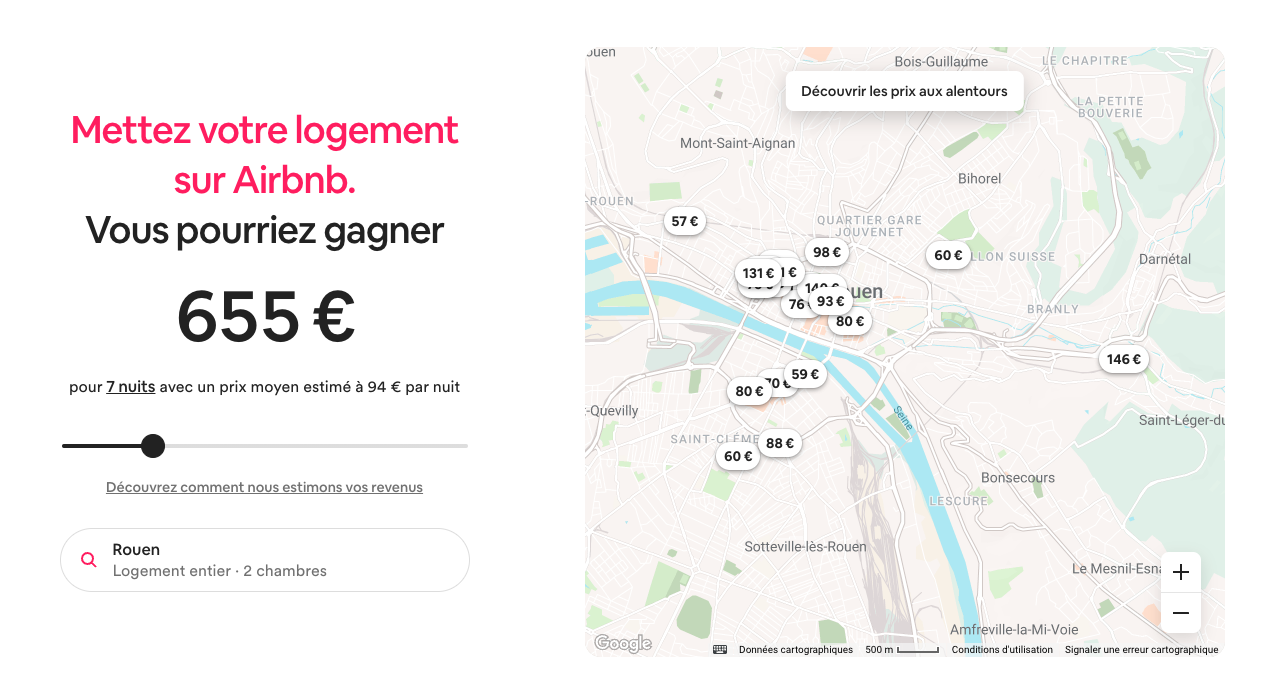 exemple landing page airbnb