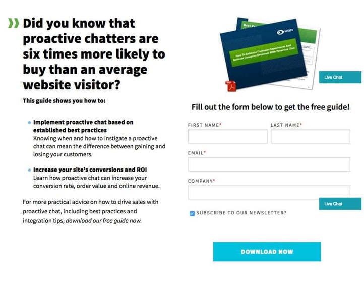 Une landing page, un formulaire, un bouton "soumettre".