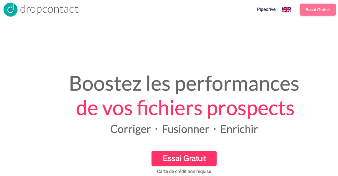 Dropcontact permet de maintenir votre base de contacts à jour